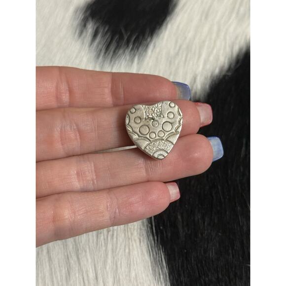 Sterling Jay King DTR Red Coral Turquoise Cobblestone Heart Pendant Earrings Set - Picture 12 of 14